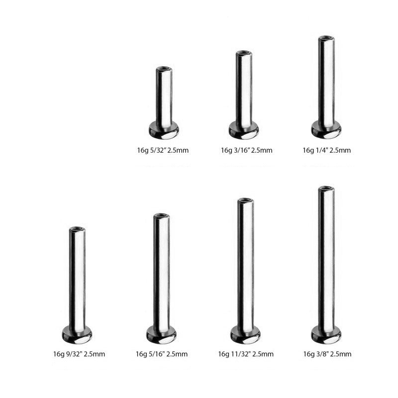 labret 16g threadless (1.2 mm)