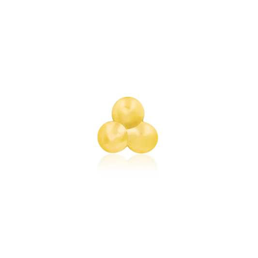 gold Tri bead